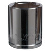 WESTWARD 1-2 in Drive, 19mm Metric, Socket, 6 Points,  Steel, Chrome, 19 mm  5MT42