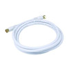 Monoprice Coaxial Cable,RG-6,6 ft.,White 4058