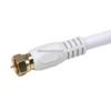 Monoprice Coaxial Cable,RG-6,6 ft.,White 4058