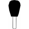Norton Abrasives Vitrified Mounted Point, 3-4 x 1in,60G 61463624394
