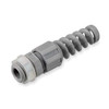 Conduit Fitting Grounding Connector, Threaded, Nylon, PVC Coated, Gray