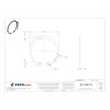 Internal Retaining Ring, Steel, Zinc Yellow Finish, 1 3-8 in Bore Dia., 25 PK  HO-137ST ZD