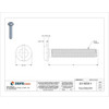 #2-56 x 1-2 in Slotted Pan Machine Screw, Plain Nylon 6-6, 50 PK  010256P050