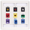 Hubbell Premise Wiring Wall Plate,9 Port IFP29W