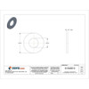 Flat Washer, For Screw Size #10 ,18-8 Stainless Steel Plain Finish, 100 PK  Z0541-188