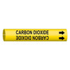 Brady Pipe Mrkr,Carbon Dioxide,1-1/2to2-3/8 In, 4019-B 4019-B