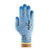 Coated Gloves, Nitrile, Textured, Palm, 4 Abrasion Level, Blue, M (8) 1 PR