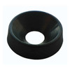 Countersunk Washer, Fits Bolt Size #8 ,Nylon Black Finish, 20 PK