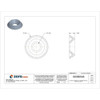 Countersunk Washer, Fits Bolt Size #6 ,Nylon Black Finish, 20 PK  11SFW0006B