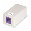 Hubbell iStation Mounting Box for Keystone Module - Light Almond, Office White