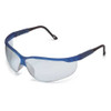 Nome, Safety Glasses, Anti-Scratch, Gray Mirror Lens, Black Frame, Half-Frame  1FYZ6