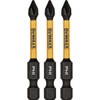 DEWALT FlexTorq 2 In. #1 Phillips Impact Screwdriver Bit (3-Pack) DWAF2PH1IR3