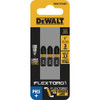 DEWALT FlexTorq 1 In. #3 Phillips Impact Screwdriver Bit (3-Pack) DWAF1PH3IR3 389868