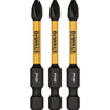 DEWALT FlexTorq 2 In. #2 Phillips Impact Screwdriver Bit (3-Pack) DWAF2PH2IR3