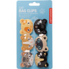 Kikkerland 1 In. x 4 In. Cat Bag Clip (6-Pack) BC45-A 610657