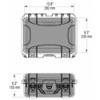 Nanuk Cases Black Protective Case, 15.8"L x 12.1"W x 6.8"D 915S-010BK-0A0