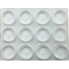 Super Sliders 1-2 In. Clear Round Furniture Wall Bumper (12-Pack) 4215326SL 243808