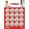 Super Sliders 1 In. Round Beige Felt Furniture Pads (16-Piece) 4918526SL