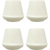 Super Sliders 1 In. White Rubber Furniture Leg Tip (4-Pack) 4264626SL 252346