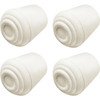 Super Sliders 1 In. White Rubber Furniture Leg Tip (4-Pack) 4264626SL 252346