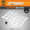 Super Sliders Gorilla Glue 3-4 In. Square Clear Furniture Wall Bumpers (24-Pack) 4218924BG 257977