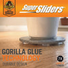 Super Sliders Gorilla Glue 3-4 In. Square Clear Furniture Wall Bumpers (24-Pack) 4218924BG 257977