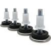 Super Sliders 1-1-16 In. White Round Screw-On Plastic Furniture Glides (4-Pack) 4603626SL 238164