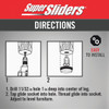 Super Sliders 1-1-16 In. White Round Screw-On Plastic Furniture Glides (4-Pack) 4603626SL 238164
