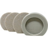 Super Sliders 3 In. Beige Round Cupper Furniture Sliders (4-Pack) 4703521SL 238784
