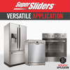 Super Sliders 3 In. Beige Round Cupper Furniture Sliders (4-Pack) 4703521SL 238784