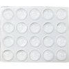Super Sliders 3-8 In. Clear Round Furniture Wall Bumper (20-Pack) 4215621SL 231370