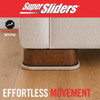 Super Sliders 3-1-2 In. x 6 In. Beige Oval Felt Furniture Sliders (4-Pack) 4705121SL 239345
