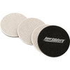 Super Sliders 5 In. Beige Round Felt Furniture Sliders (4-Pack) 4264226SL 235796