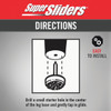 Super Sliders 1 In. Round Nail-On Carpet Furniture Glides (16-Pack) 4293026SL 242398