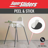 Super Sliders 1-1-2 In.  Anti-Skid Round Black Furniture Pad (8-Piece) 4738426SL 236390