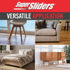 Super Sliders 1-1-2 In. Round Beige Felt Furniture Pads (16-Piece) 4719326SL 237098