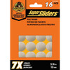 Super Sliders Gorilla Glue 3/4 In. Round Beige Felt Furniture Pads (16-Piece)