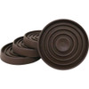 Super Sliders 1-3-4 In. Brown Round Furniture Leg Cup (4-Pack) 4263426SL 214274