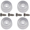 Super Sliders 7-8 In. Screw-on Furniture Wall Bumpers (4-Pack) 4216226SL 222322