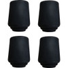 Super Sliders 3-4 In. Black Rubber Furniture Leg Tip (4-Pack) 4440421SL 228496
