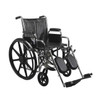 First Voice Wheelchair,300lb,18 In Seat,Silver/Black MDS806300D