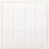 American Metal AmeriFlow 20 In. x 20 In. White Steel Return Air Grille 372W20X20 423620