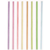 Kikkerland 8 In. Rainbow Reusable Straws (24-Pack) CU241
