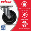 Colson 2-1-2 In. Black Polypropylene Swivel Plate Caster 82234 219879