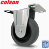 Colson 3 In. Gray TPR Rigid Plate Caster 82252