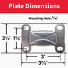 Colson 3 In. Gray TPR Rigid Plate Caster 82252 240184
