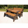 Convert A Bench 58 In. L Gen 2 XL Espresso Foldable Bench 5RCATE-RT 887094