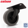Colson 3 In. Gray TPR & Black Swivel Plate Caster 82250
