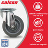 Colson 4 In. Gray TPR Swivel Plate Caster 82257 253587