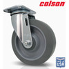 Colson 5 In. Gray TPR Swivel Plate Caster 82262